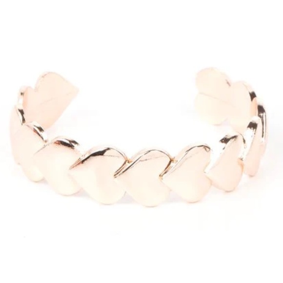 Paparazzi Jewelry - 💛💛💛 “HEARTS GALORE” ROSE GOLD CUFF BRACELET ~ PAPARAZZI❗️💛💛💛